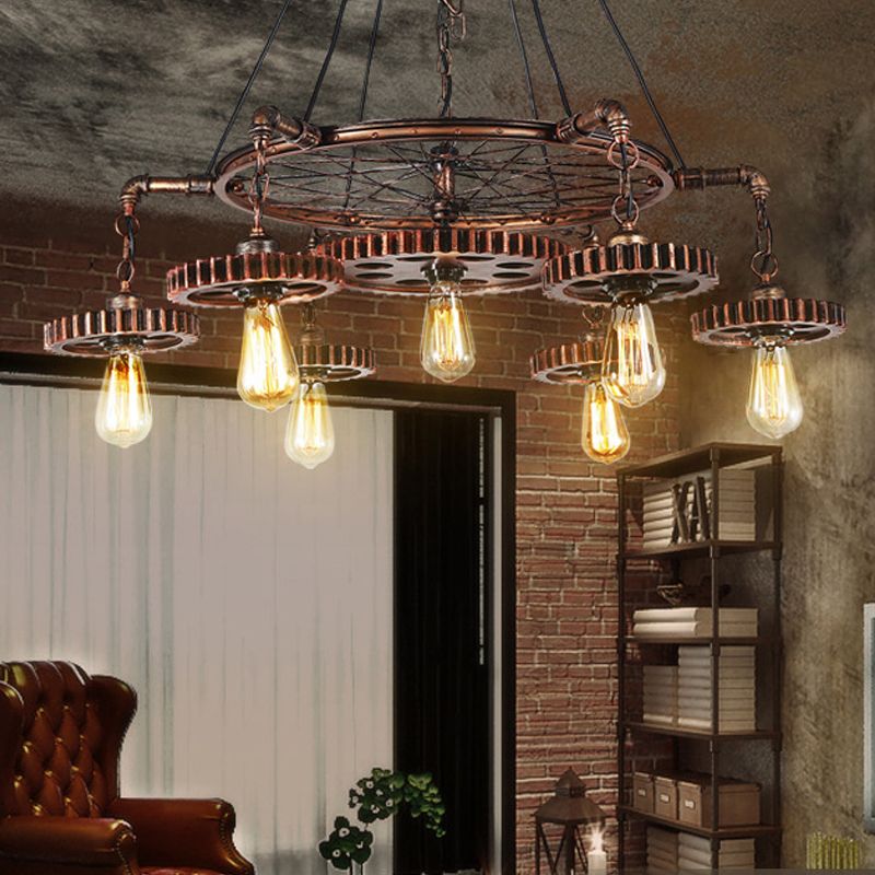 Silva Industriel Suspension Métal Bronze Chambre à Coucher