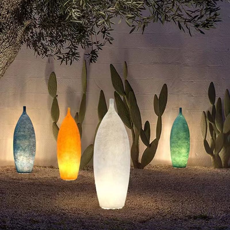Avi Moderne LED Lampadaire Bouteille Blanc Jaune Bleu Résine Chambre