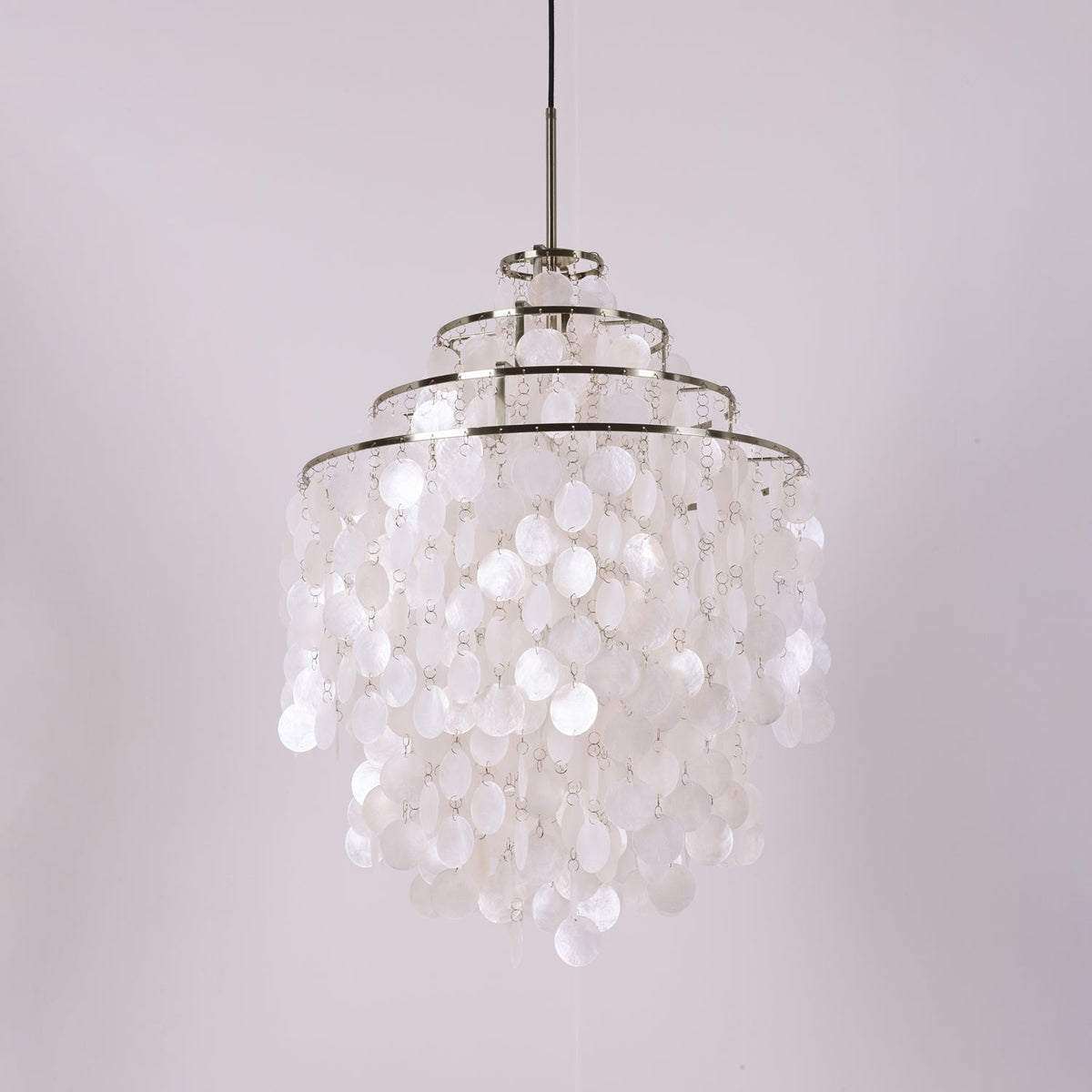 Delene Suspension Lampe Anneau Rond en Coquillage