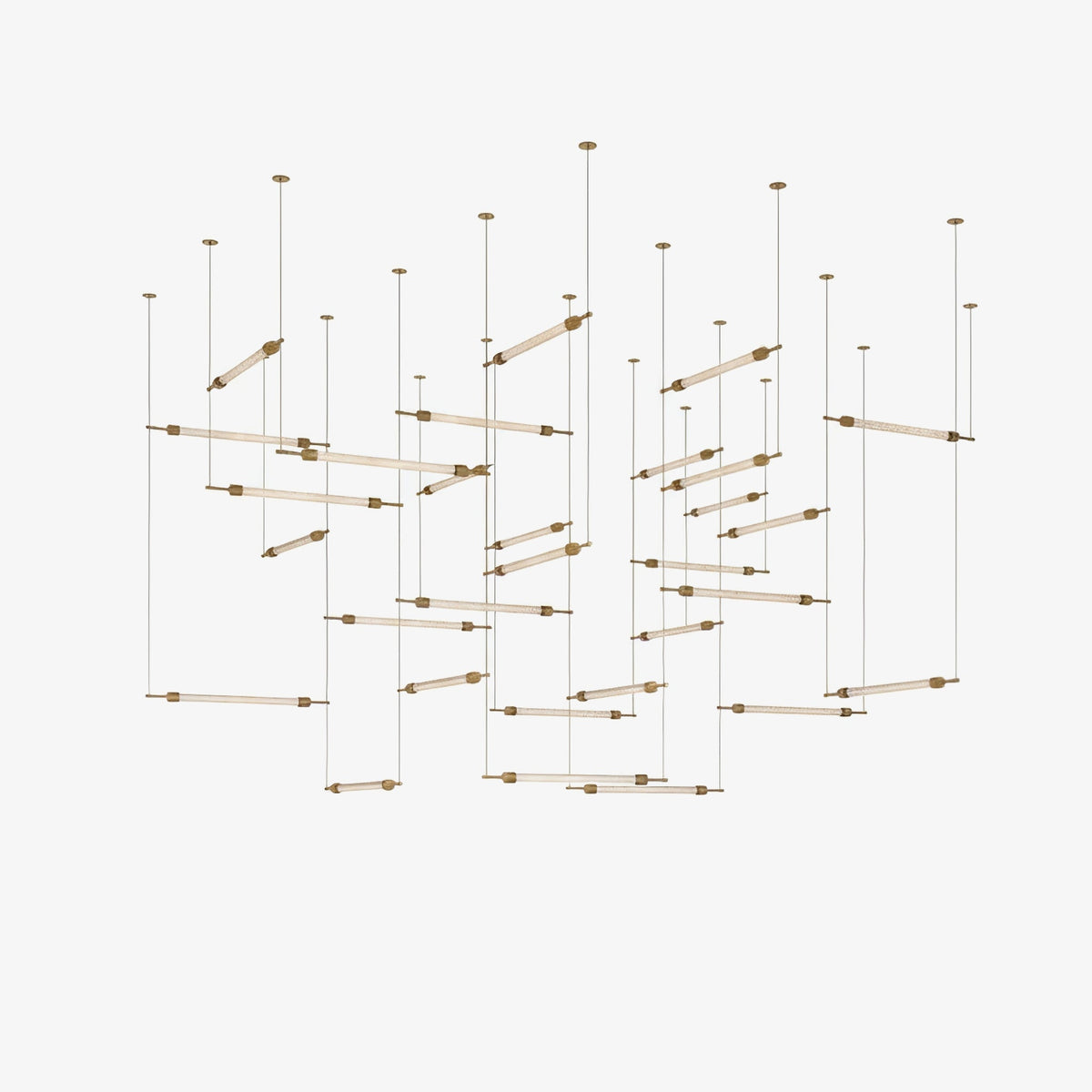 Crystal Grid Customize Chandelier-Neutral Decor