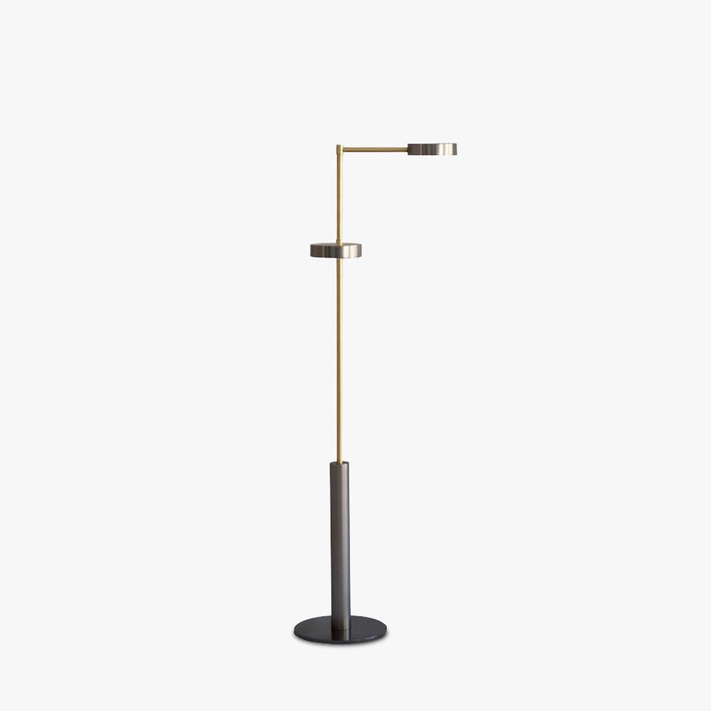 Mira Design Lampadaire Moderne Métal Noir/Or Chambre/Salon