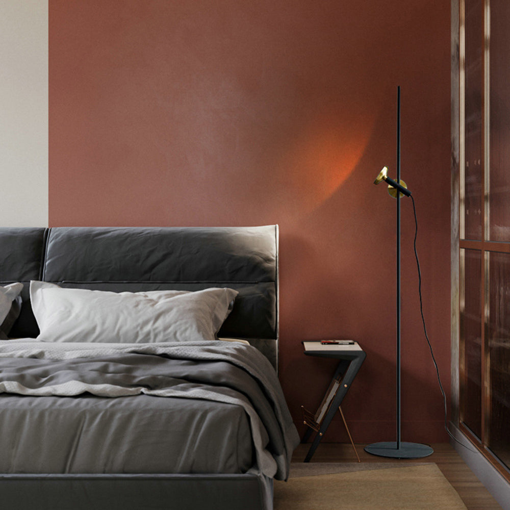 Mira Industrielle Design Lampadaire Moderne Métal Noir Salon/Chambre Intérieur