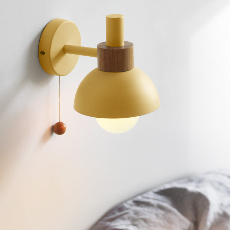 Valentina Moderne LED Applique Murale Métal/Verre Chambre à coucher Blanc/Jaune/Rose/Vert