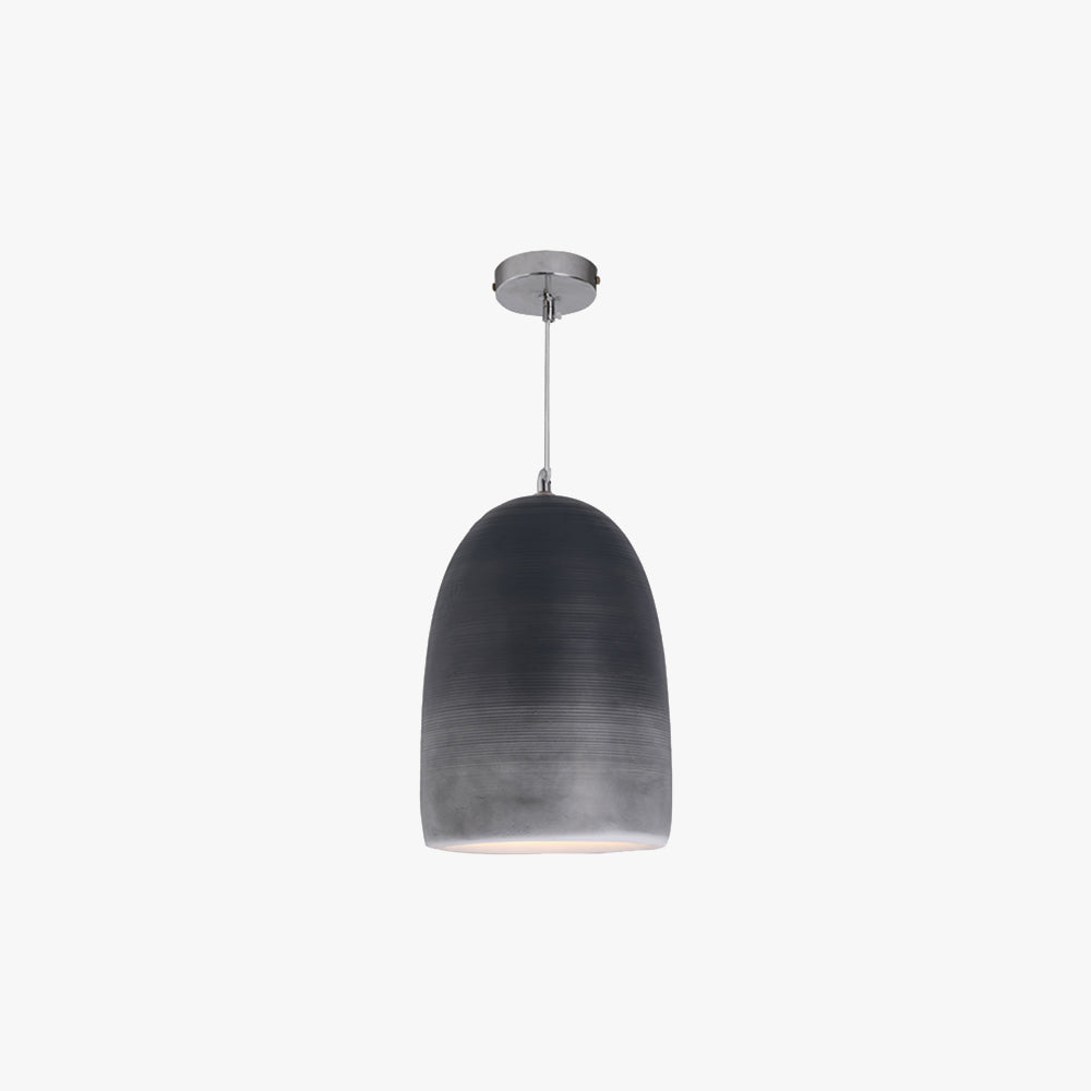Arisha Suspension Pot Naturelle, Résine/Acrylique, Bleu/Noir/Gris, Chambre