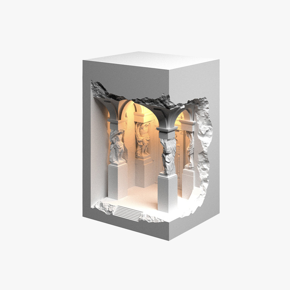 Ray Applique Murale Art Déco Flush LED Encastrée, 3 Styles, Blanc, Salon