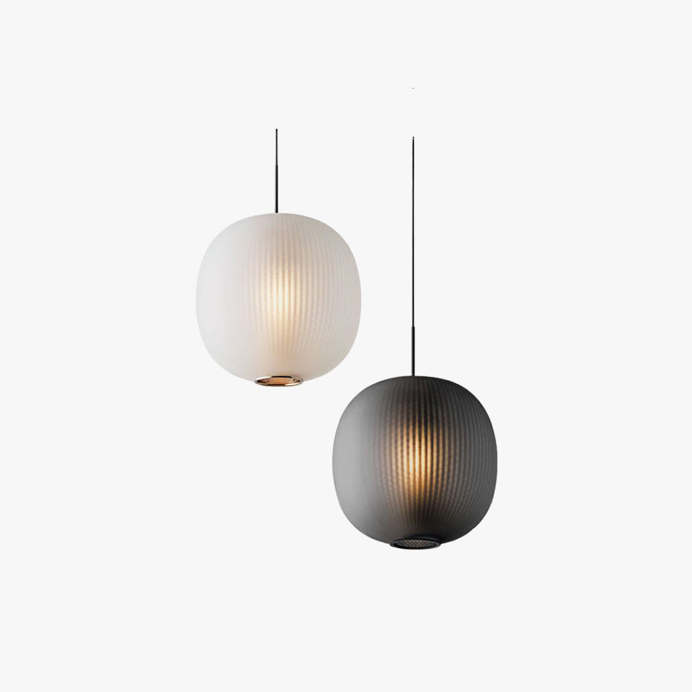 Valentina Design Luminaires Suspensions Globe Moderne Métal/Verre Gris Fumé/Blanc Sablonneux Salon