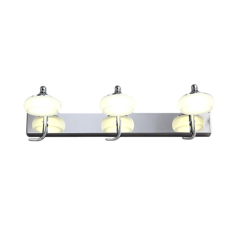 Arisha Applique Murale en Forme de Lanterne, Métal/Verre, Blanc, Chambre