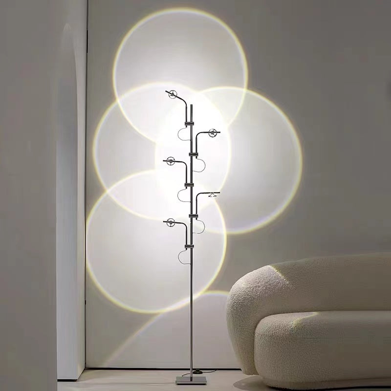 Mira Lampadaire Linéaire Minimaliste, Blanc Chaud/Naturel, Salon
