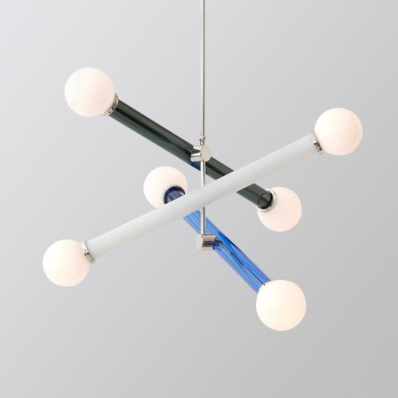 Arisha Suspension Ajustable Modern, Metal/Glass, Salon/Chambre à Coucher