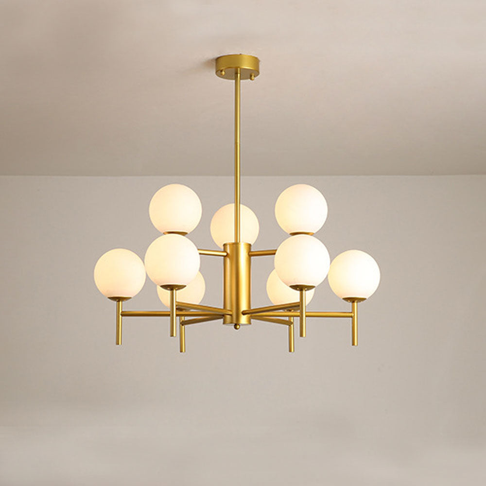 Silva Suspension Multi Nordique, Metal/Verre, Or/Noir, Chambre