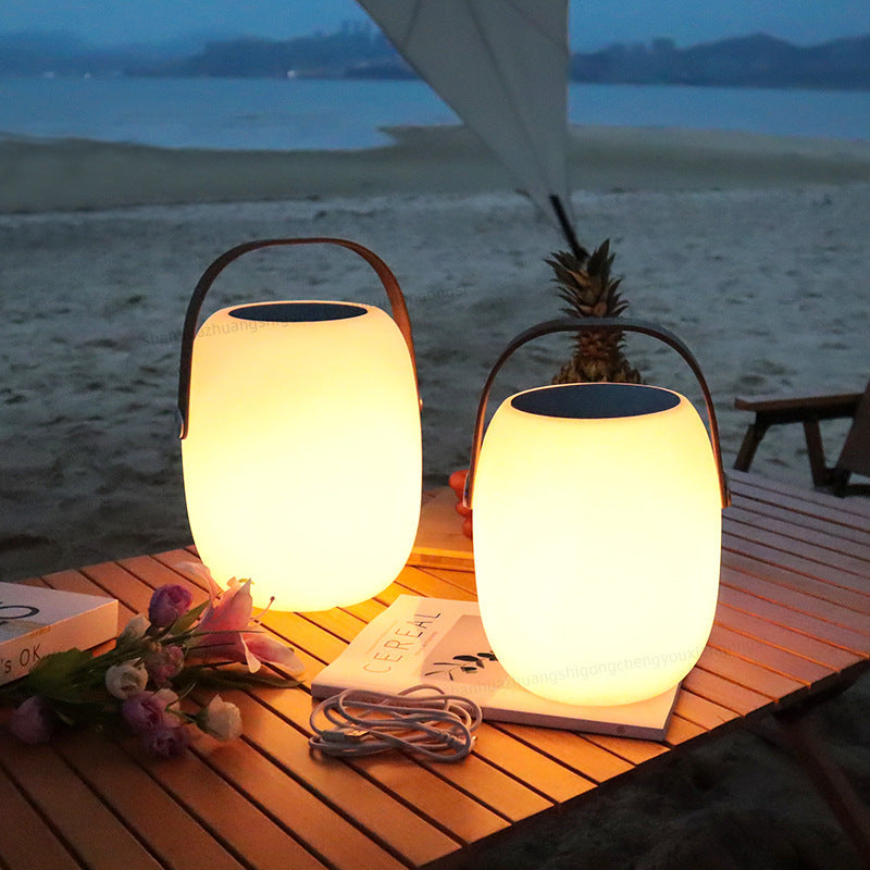 Ray Moderne LED Lampe Extérieure au Sol Acrylique Camping/Patio/Balcon