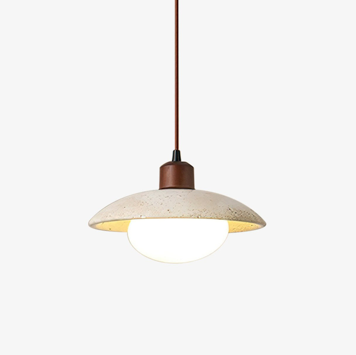 Onorarae Dôme-Abat-Jour Travertin Pendentif Lumière