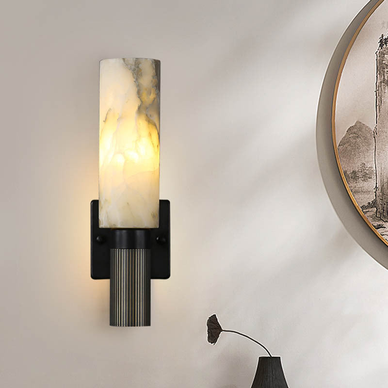 Arisha Applique murale en cuivre de style chinois Lampe de chevet au design créatif de salon