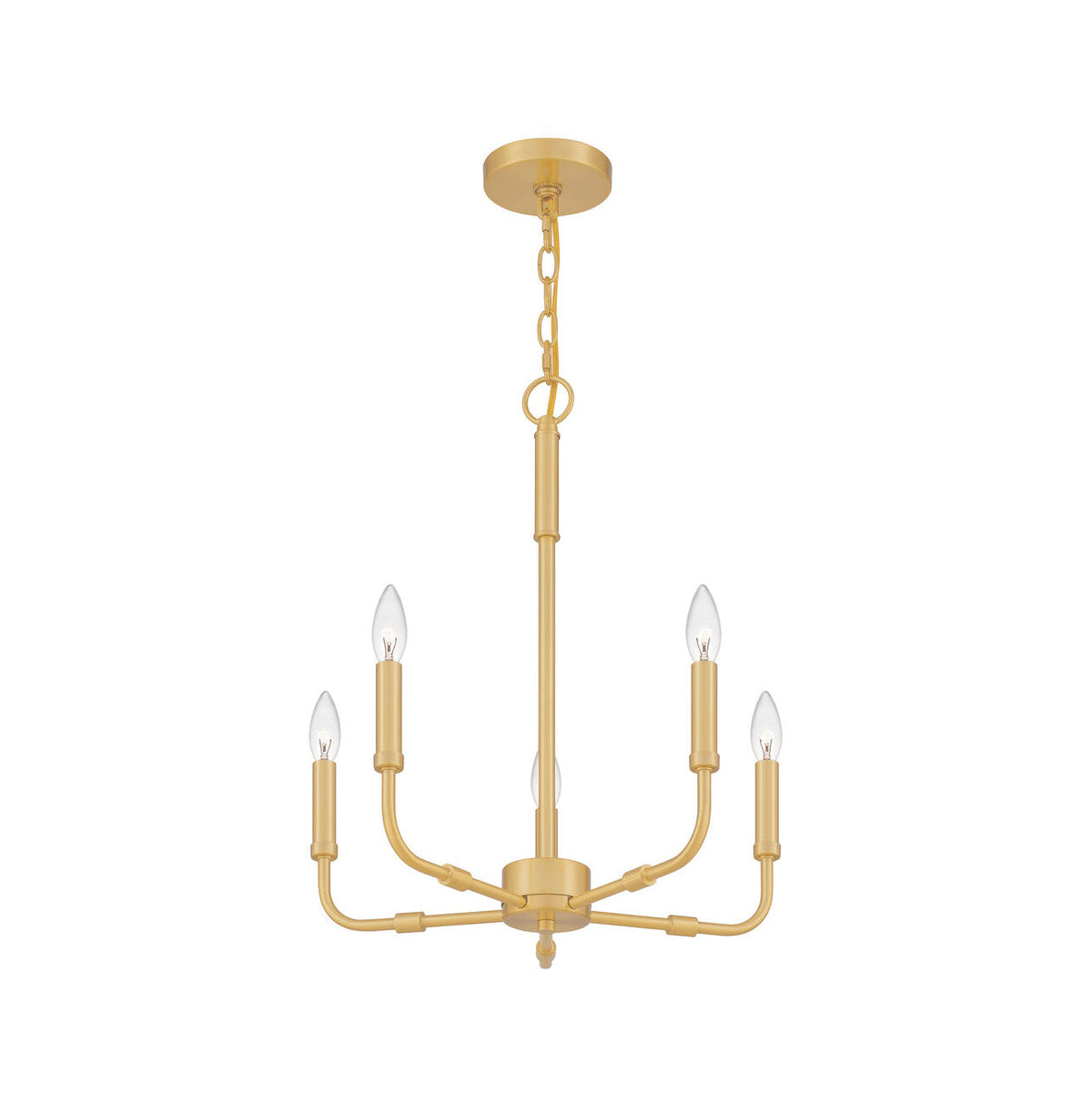 Abner Lustre Industriel Moderne Laiton