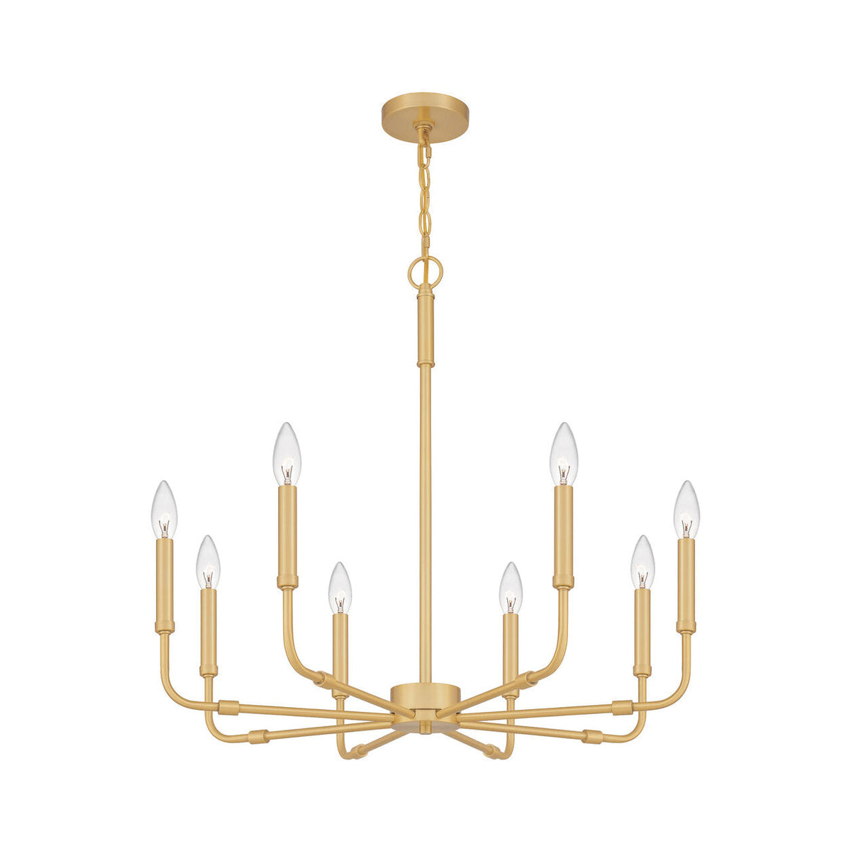 Abner Lustre Industriel Moderne Laiton