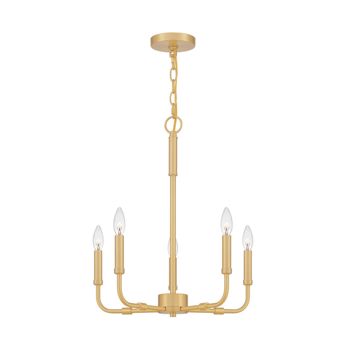 Abner Lustre Industriel Moderne Laiton