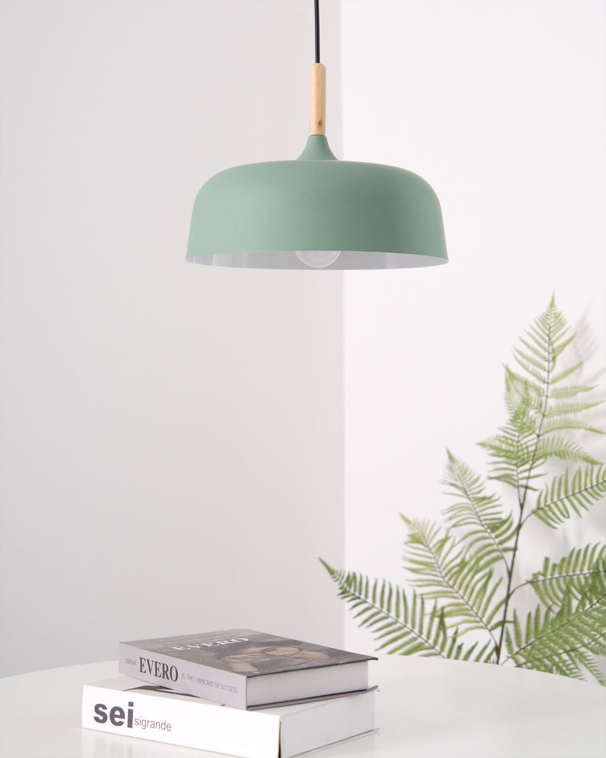 Galio Suspension Lampe Abat-jour Blanc en Bois