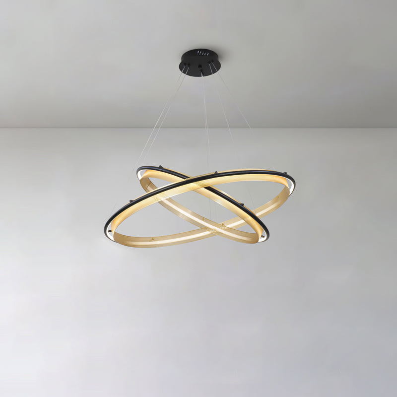 Ivarana Lustre Rond Métal Minimaliste Moderne