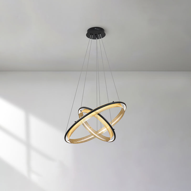 Ivarana Lustre Rond Métal Minimaliste Moderne