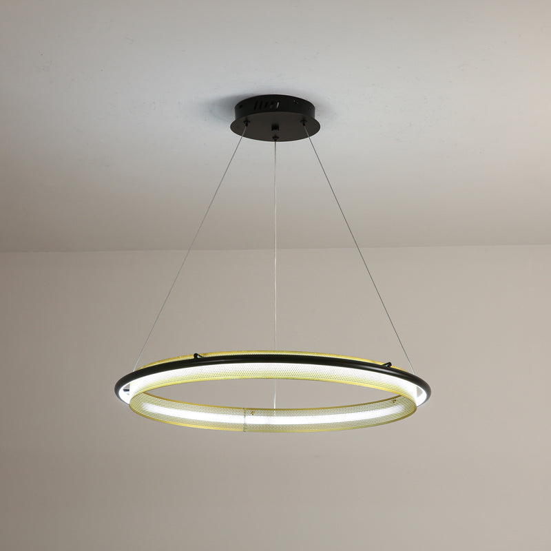 Ivarana Lustre Rond Métal Minimaliste Moderne
