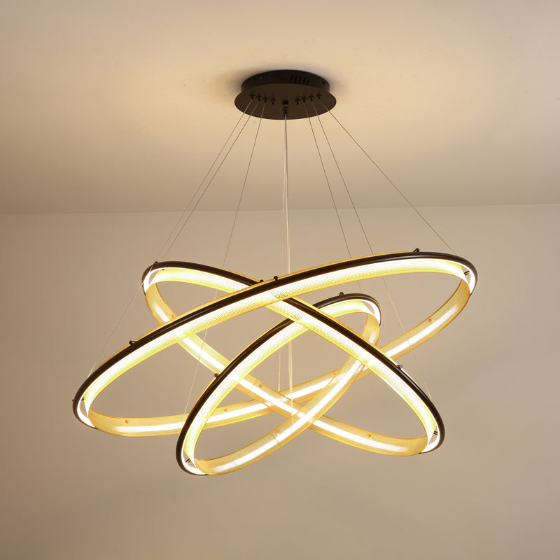 Ivarana Lustre Rond Métal Minimaliste Moderne
