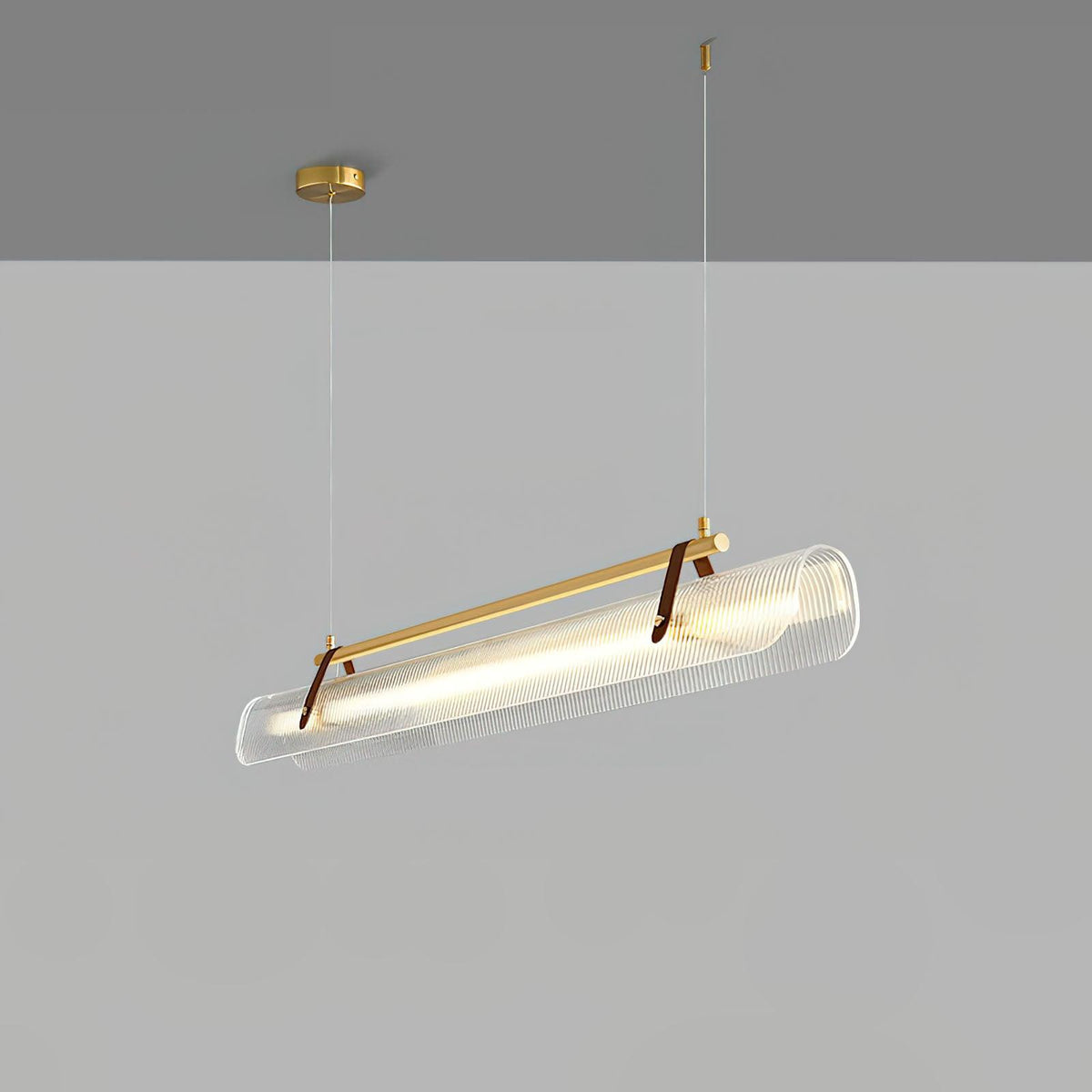Florelle Suspension Lampe Acrylique Linéaire Moderne pour Salle à Manger