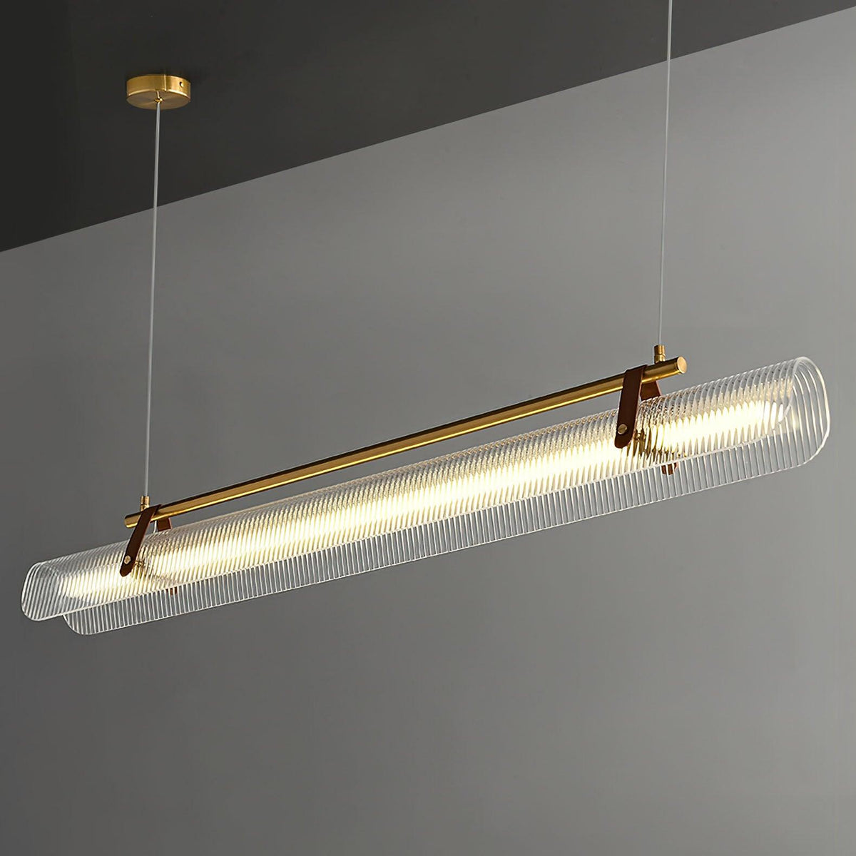 Florelle Suspension Lampe Acrylique Linéaire Moderne pour Salle à Manger