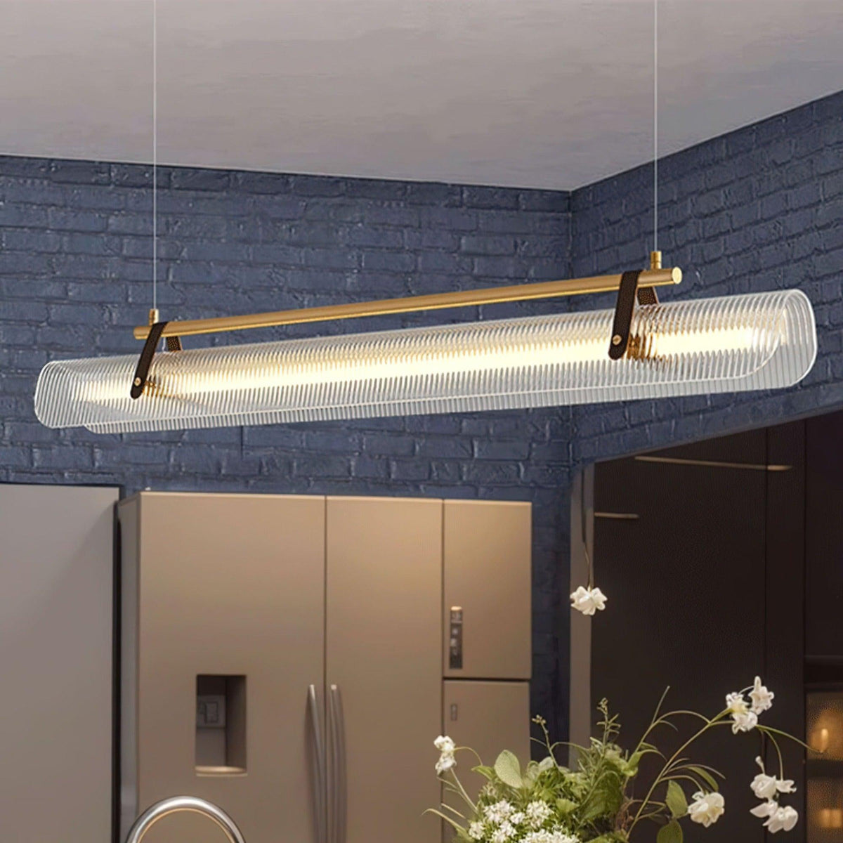 Florelle Suspension Lampe Acrylique Linéaire Moderne pour Salle à Manger