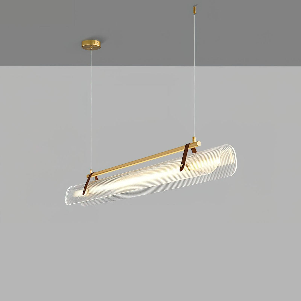 Florelle Suspension Lampe Acrylique Linéaire Moderne pour Salle à Manger