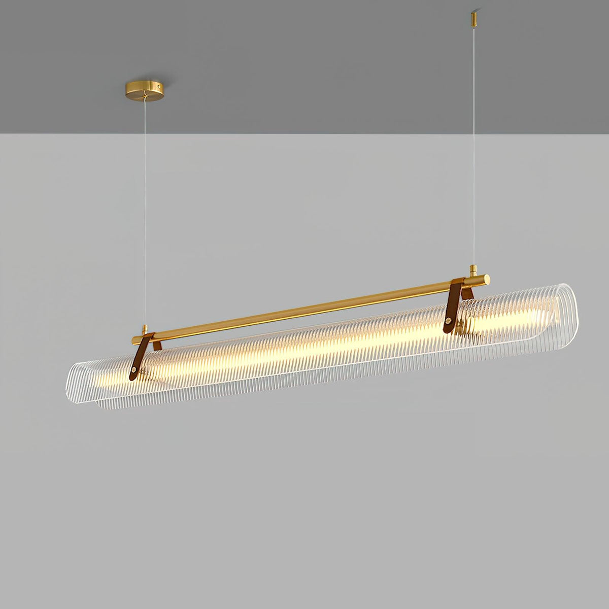 Florelle Suspension Lampe Acrylique Linéaire Moderne pour Salle à Manger