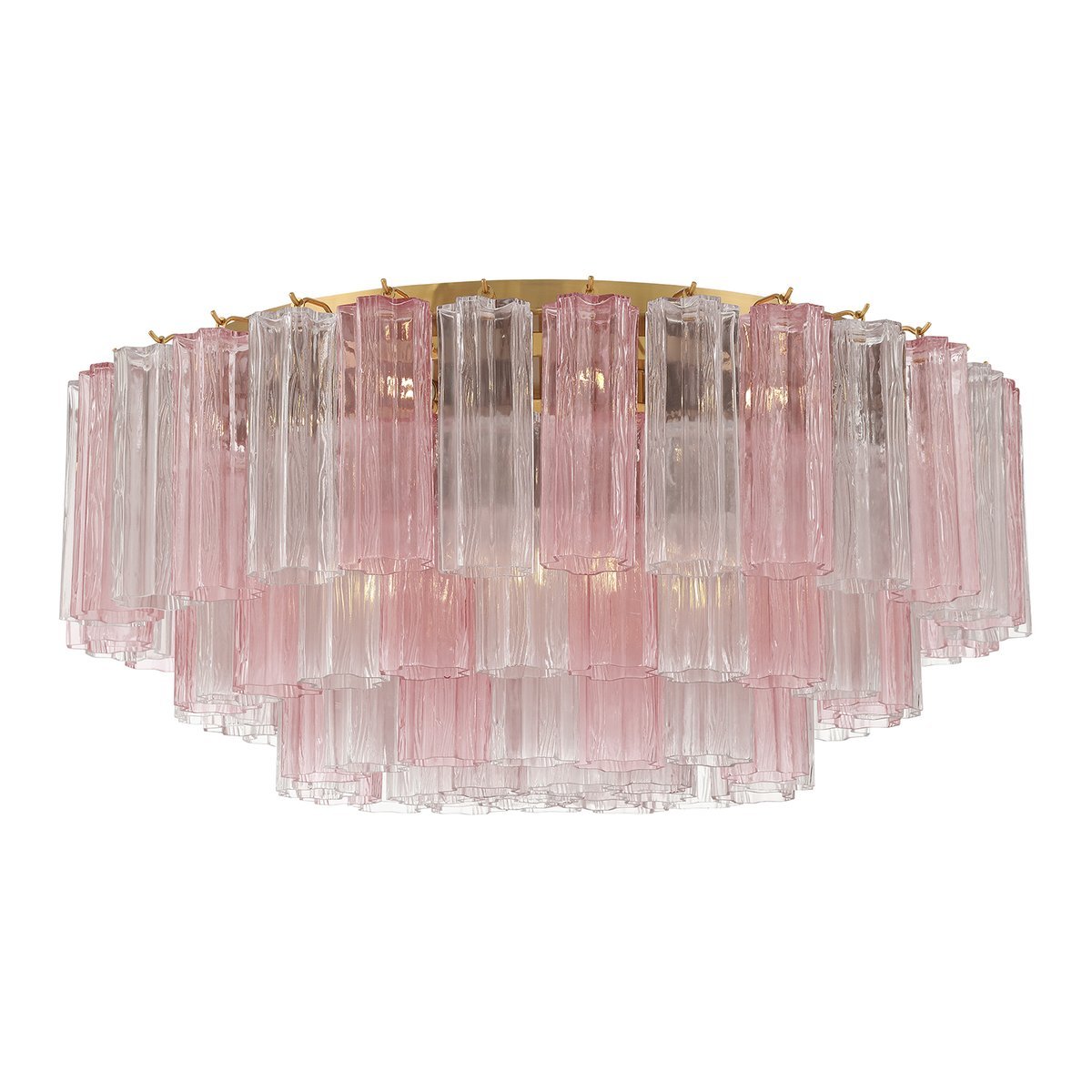 Nostix Plafonnier en Tube de Verre Superposé Ambre-Cielum