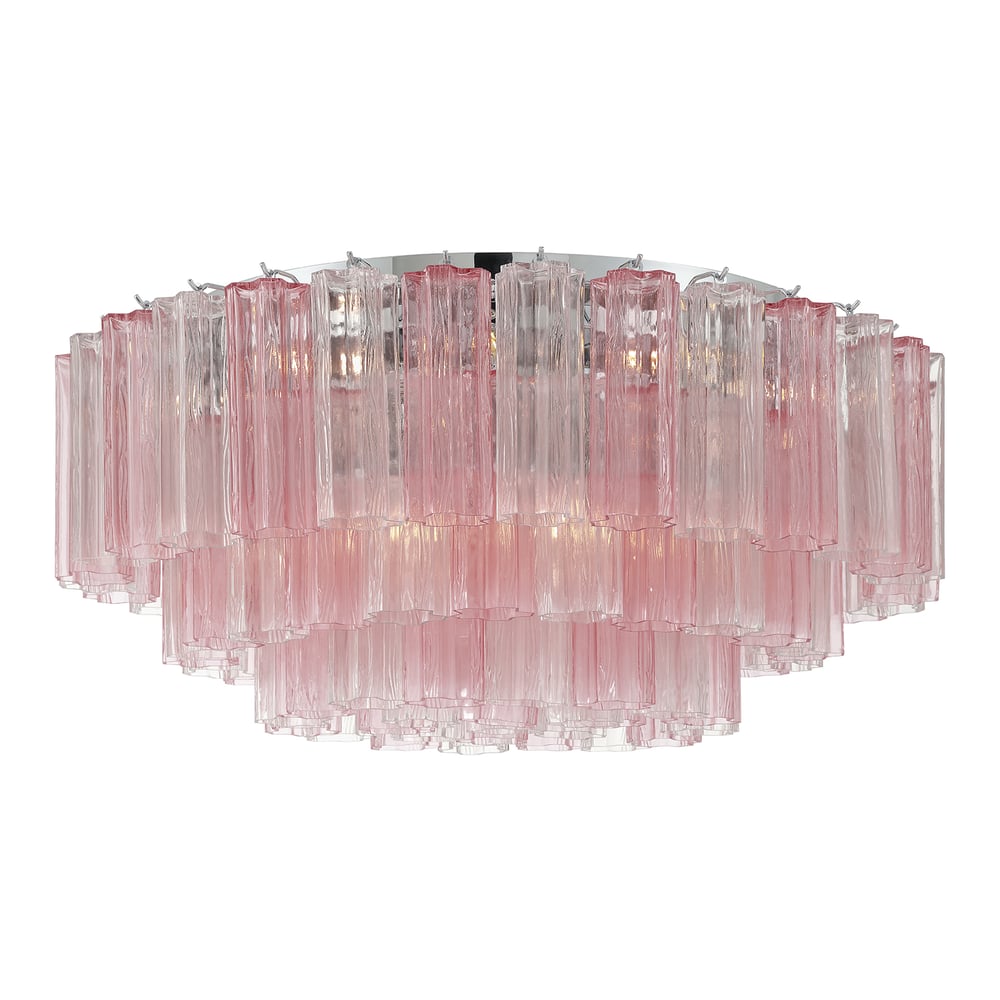 Nostix Plafonnier en Tube de Verre Superposé Ambre-Cielum