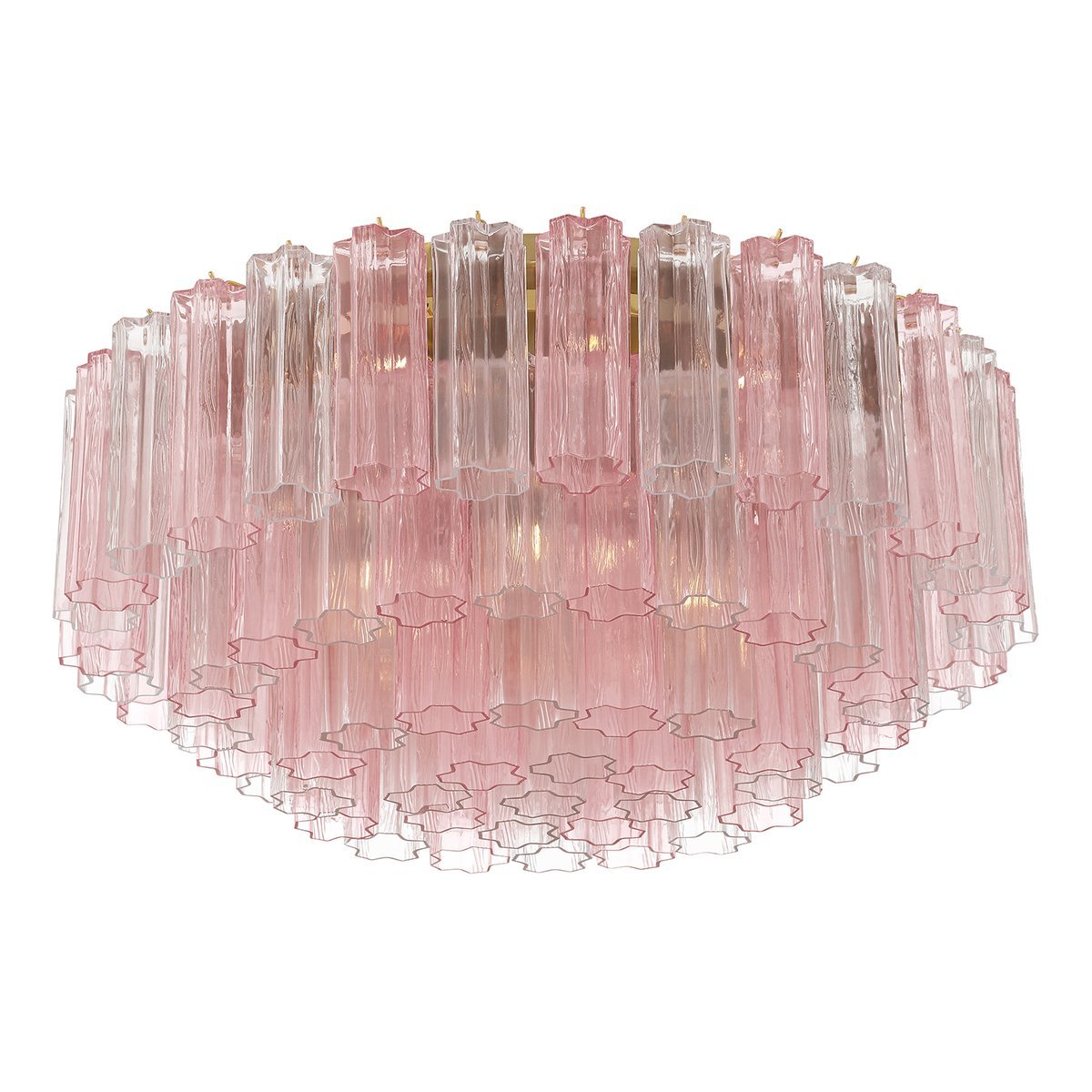 Nostix Plafonnier en Tube de Verre Superposé Ambre-Cielum