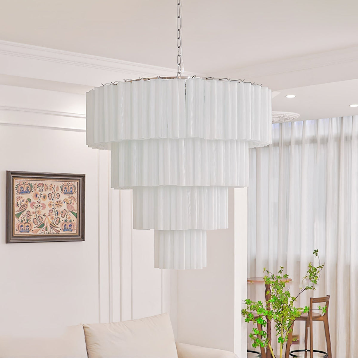Miriora Lustre Blanc Tubes Superposés