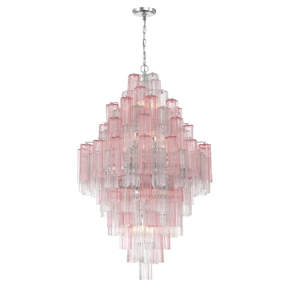 Zenith Lustre en Tube de Verre Superposé Ambrer