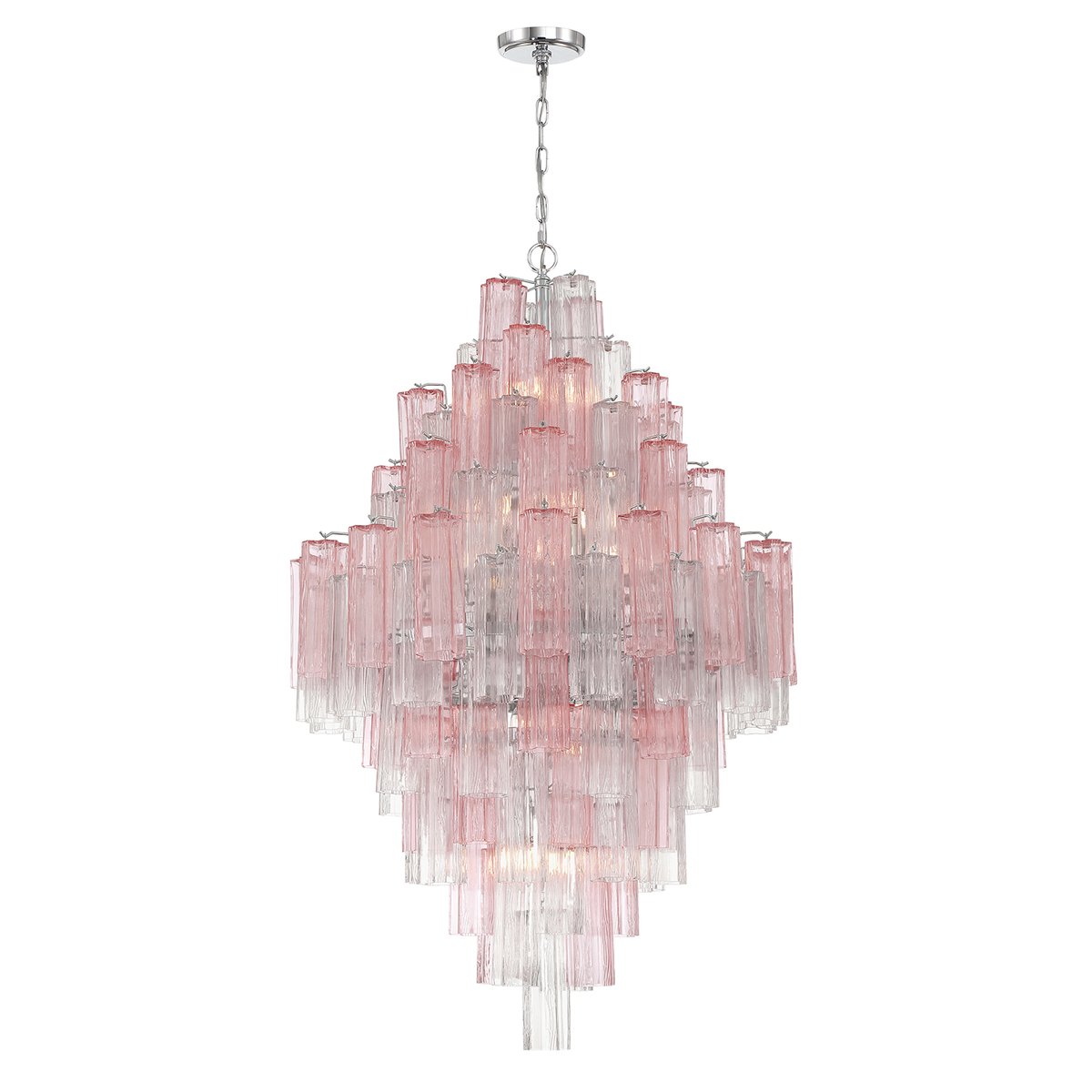 Zenith Lustre en Tube de Verre Superposé Ambrer