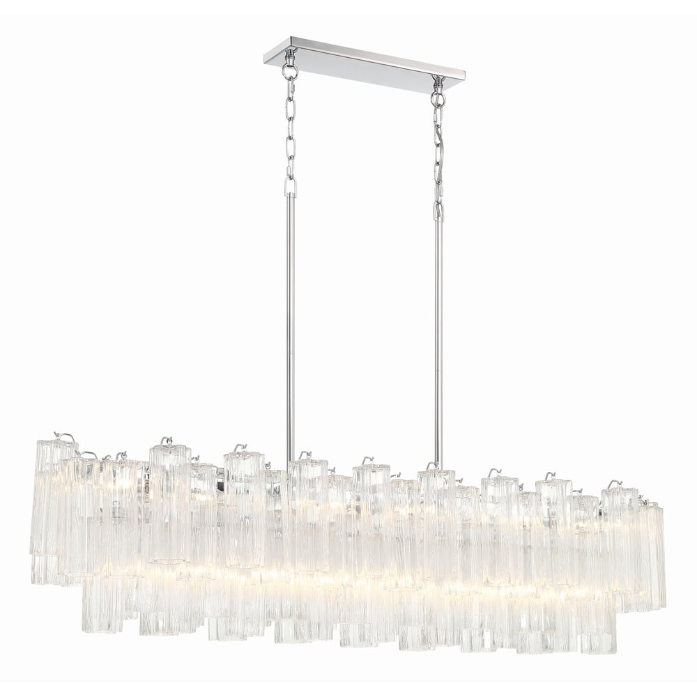 Sylva Lustre en Tube de Verre Superposé Ambre