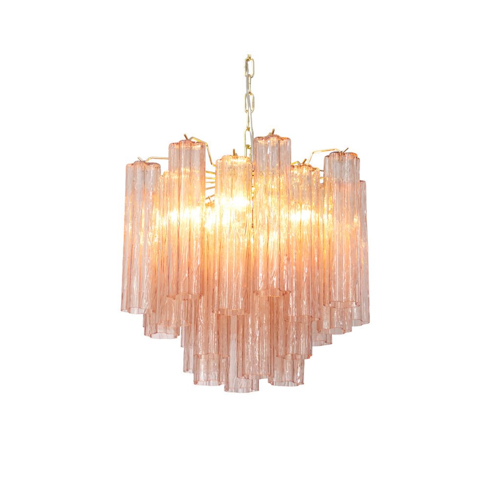 Zoriora Lustre Verre Tube Superposé Luxe