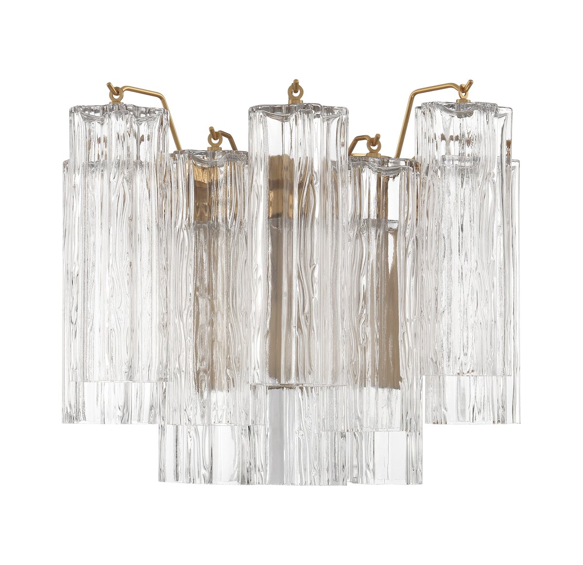 Gavelle Applique Murale Moderne en Verre Ambre