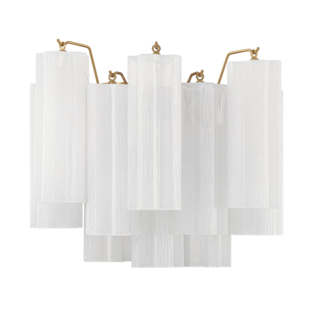 Gavelle Applique Murale Moderne en Verre Ambre
