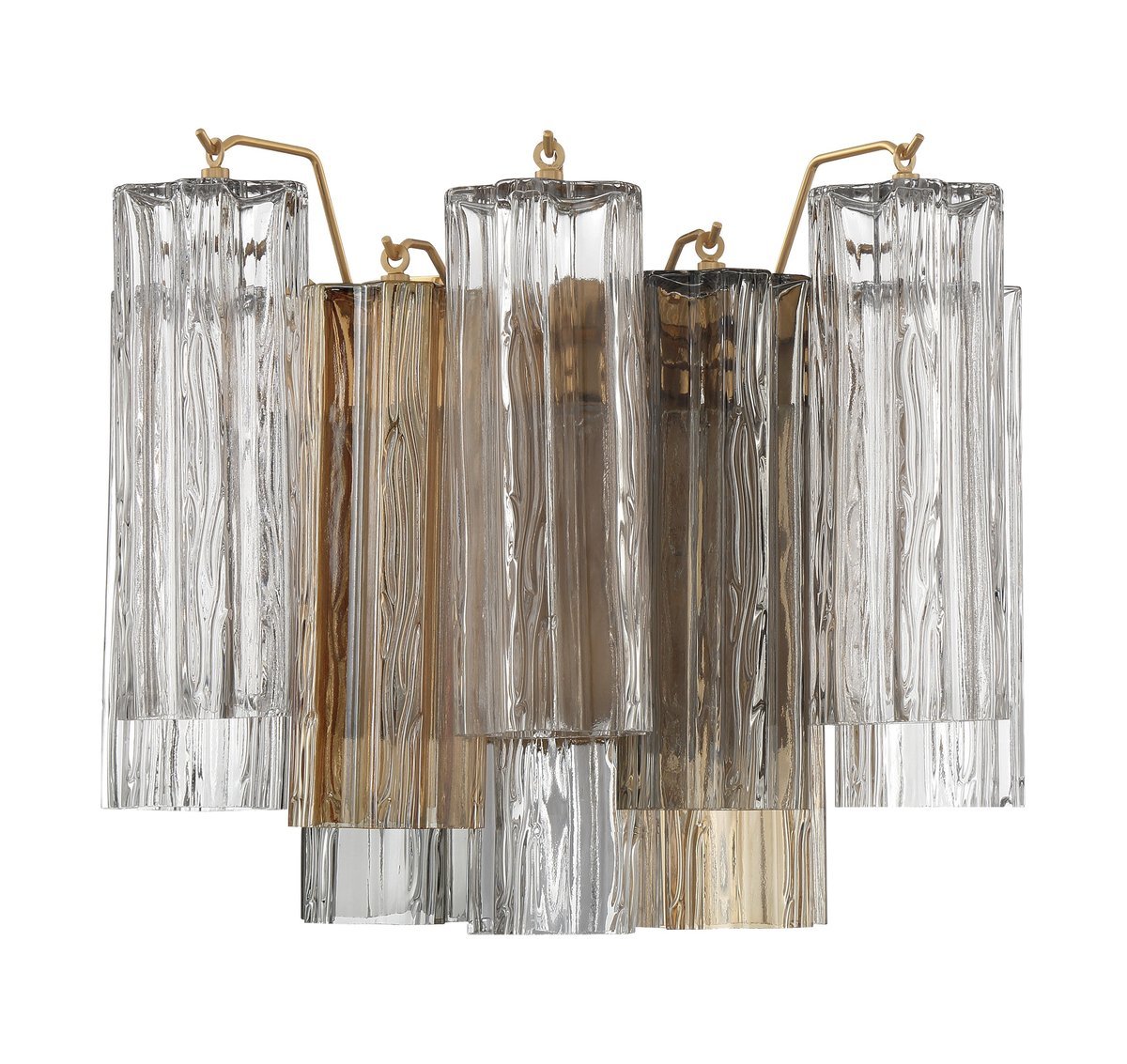 Gavelle Applique Murale Moderne en Verre Ambre