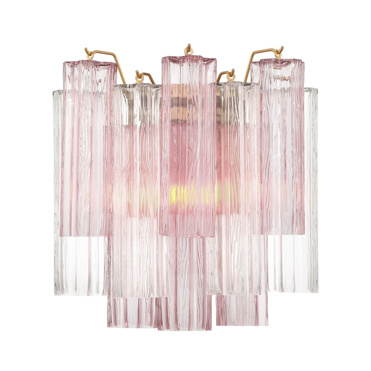 Gavelle Applique Murale Moderne en Verre Ambre