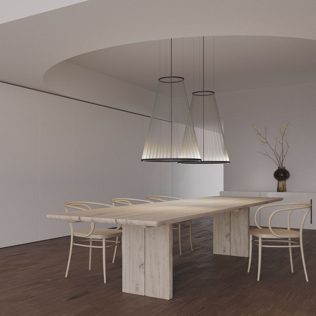 Cone Lampe Suspendue Minimaliste en Aluminium