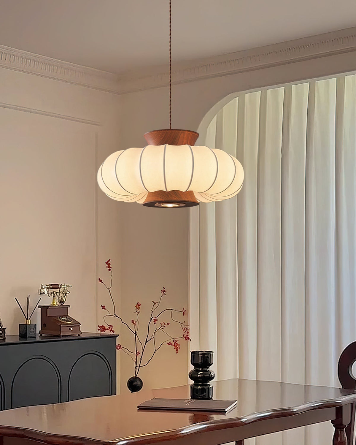 Side-by-side comparison of Aeron Pendant Light Models A and B.