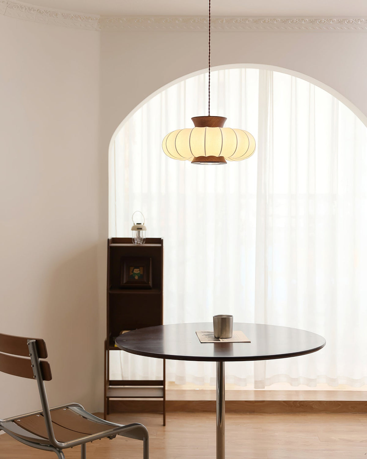 Lifestyle image featuring the Aeron Pendant Light in a contemporary home.