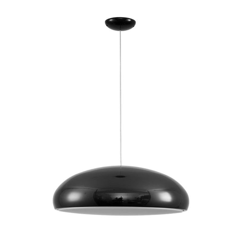 Aicia Pendant Light in white, shown from a low angle.
