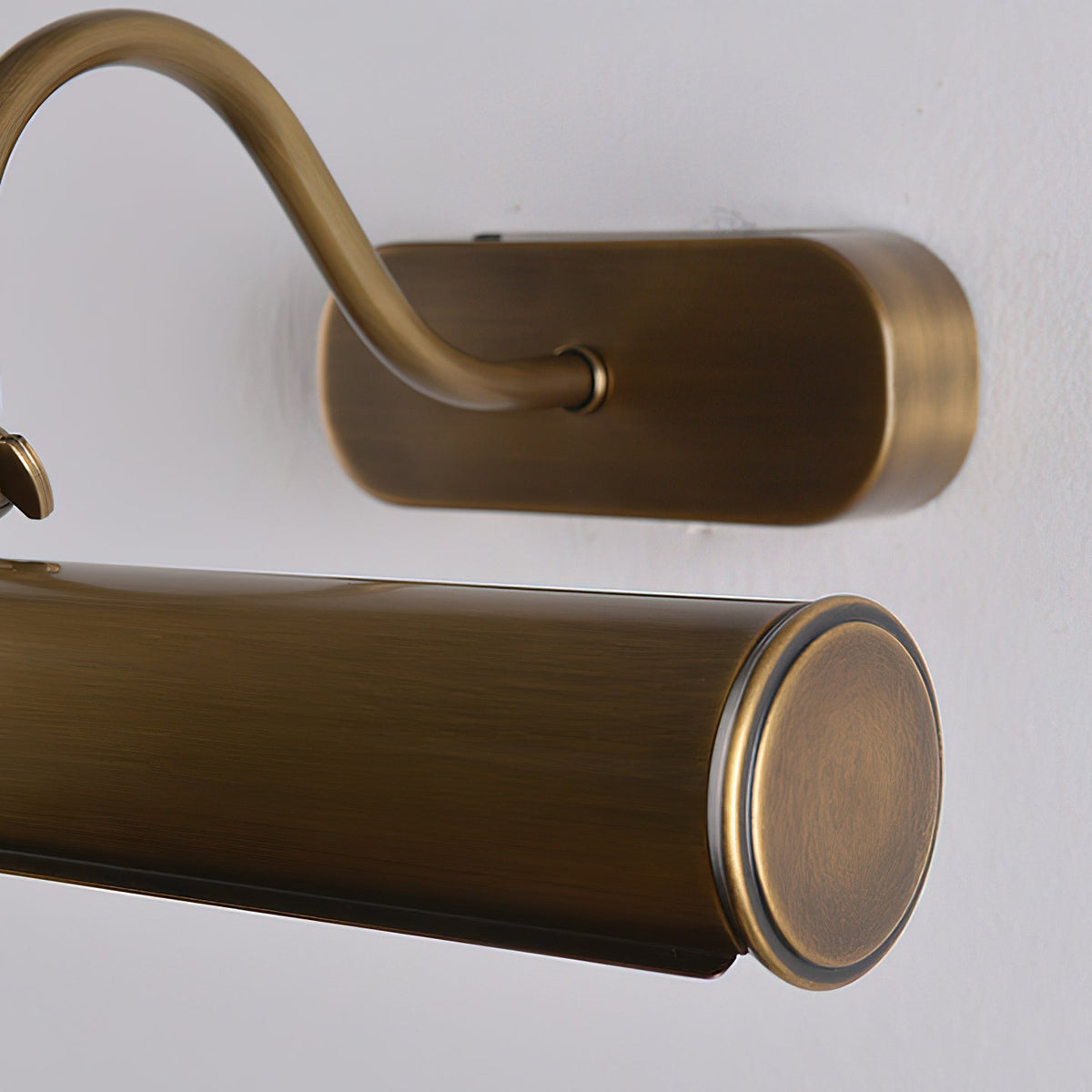 Full product shot of the Ainsworth Brass Wall Sconce on a white background.