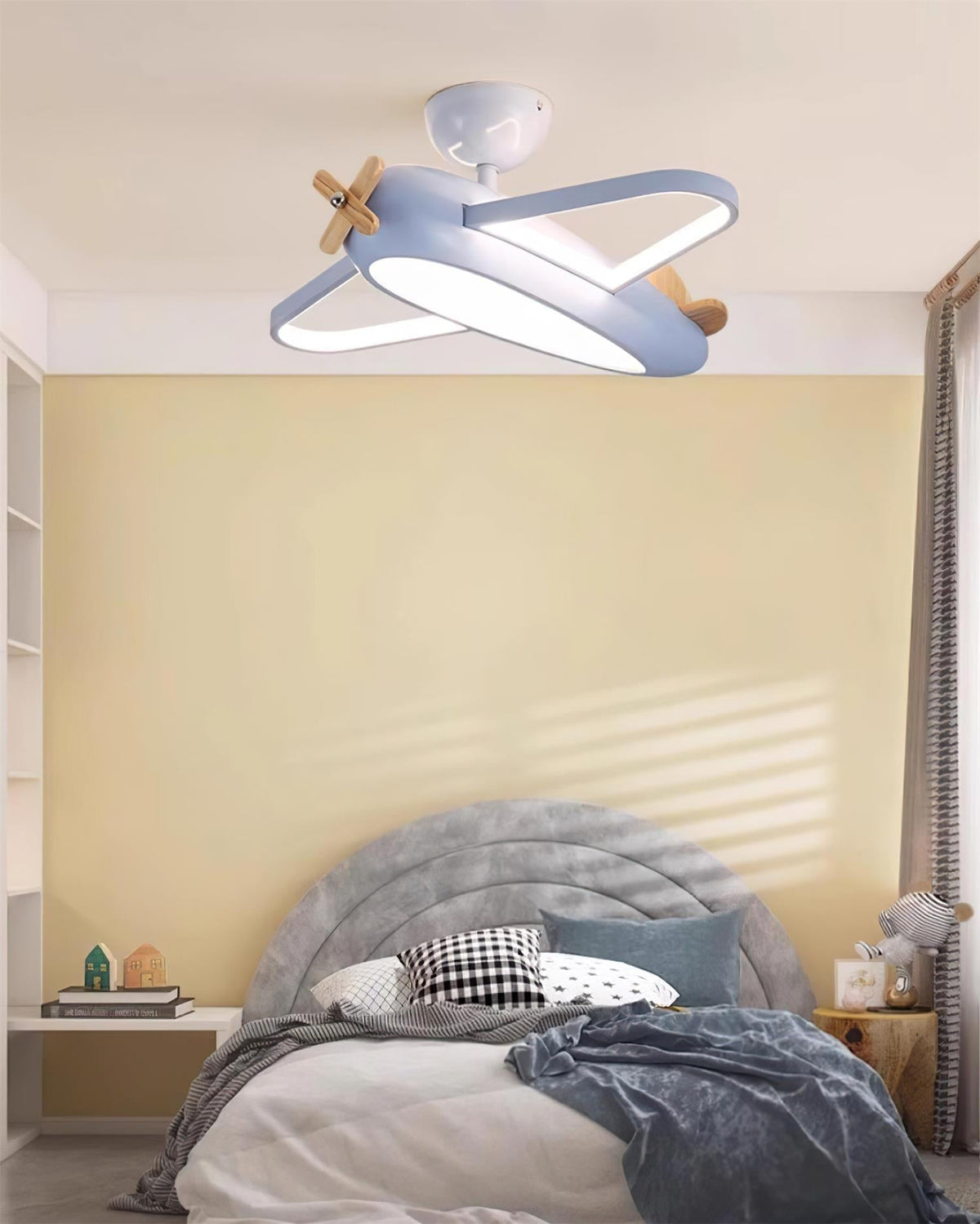 Sorin Ceiling Lamp Airplane for Kids’ Room with Playful Charm-Neutral Decor
