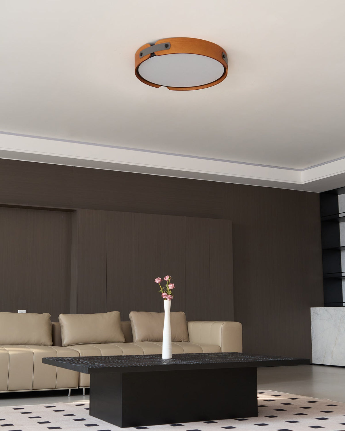 Sylvan Wood Ceiling Light-Neutral Decor