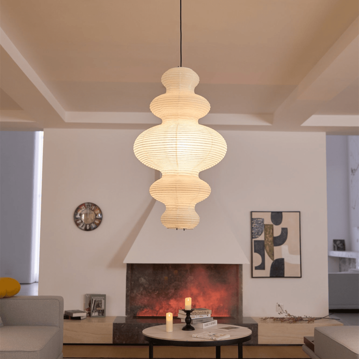 Vivain Suspension Papier Traditionnelle